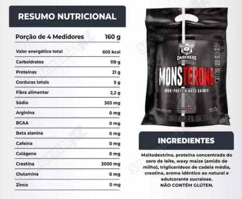 MonsterONE Mass (3kg) - Sabor: Chocolate